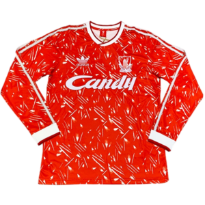 Maillot Domicile Liverpool 1989-91 Manches Longues