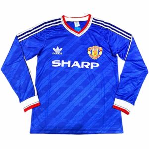 Maillot Extérieur Manchester United 1986-88 Manches Longues