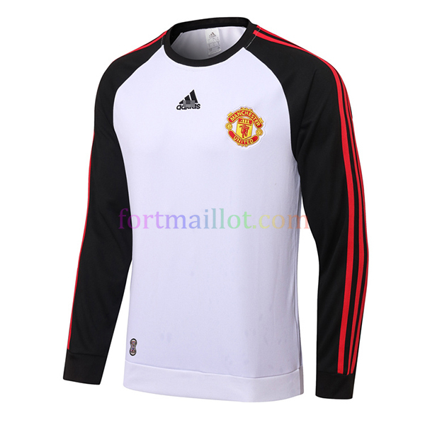 Sweat-shirt Manchester United Kit 2022 Blanc & Noir | Fort Maillot 4