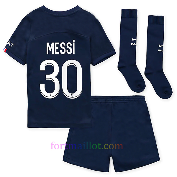 Maillot Domicile Kit Psg 2022/23 Enfant – Messi 30 | Fort Maillot 2