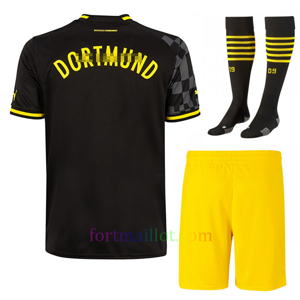 Maillot Extérieur Kit Borussia Dortmund 2022/23 Enfant | Fort Maillot 3