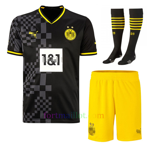 Maillot Extérieur Kit Borussia Dortmund 2022/23 Enfant | Fort Maillot 2