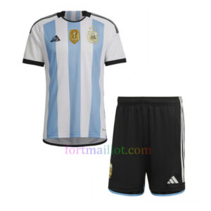 Maillot Domicile Argentine Kit 2022 Enfant - Trois étoiles