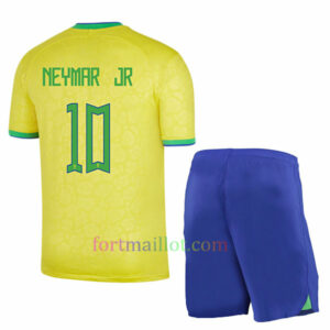 Maillot Domicile Kit Brésil 2022 Enfant - Neymar JR 10