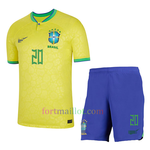 Maillot Domicile Kit Brésil 2022 Enfant – VINI JR 20 | Fort Maillot 3