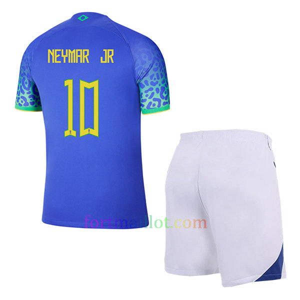 Maillot Extérieur Kit Brésil 2022 Enfant – Neymar JR 10 | Fort Maillot 2