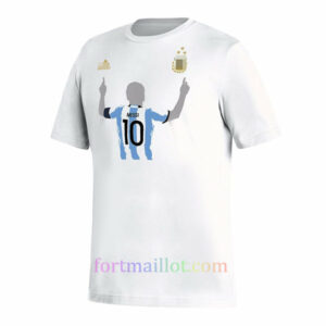 Maillot Domicile Argentine Kit 2022 Enfant – Trois étoiles Avec Signature Messi | Fort Maillot 5