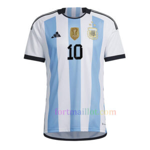 Maillot Domicile Argentine 2022 Version Joueur - Avec Signature Messi