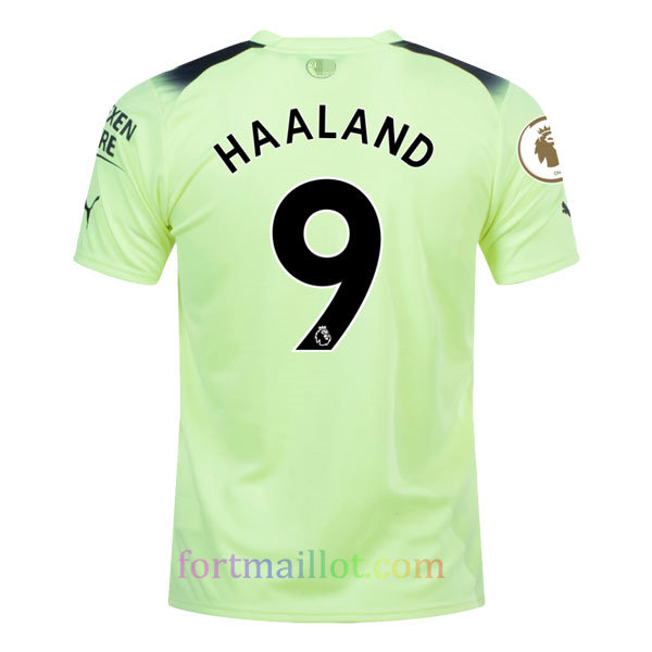 Maillot Third Kit Manchester City 2022/23 Enfant- Haaland 9 - Fort Maillot