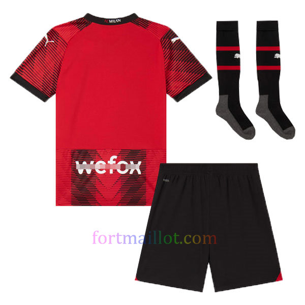 Maillot Domicile Kit AC Milan 2023/24 Enfant | Fort Maillot 3