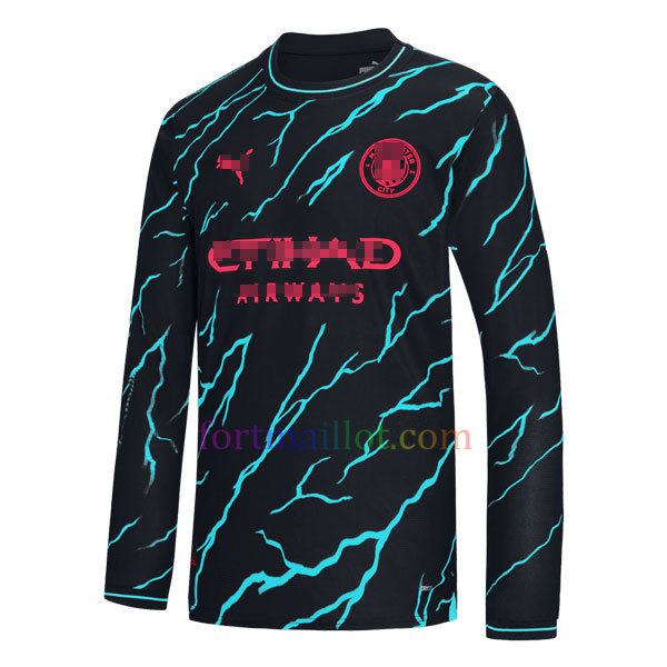Maillot Third Manchester City 2023/24 Manche Longue | Fort Maillot 2