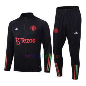 Haut d'entraînement Manchester United Kit 2023/24 Enfant Blanc