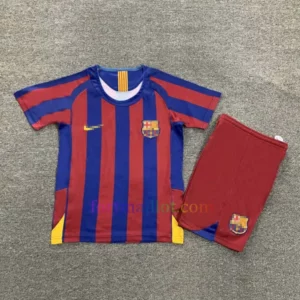 Maillot Domicile FC Barcelone Kit 2005/06 Enfant