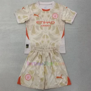 Maillot Gardien de but Kit Manchester City 2024/25 Enfant Abricot